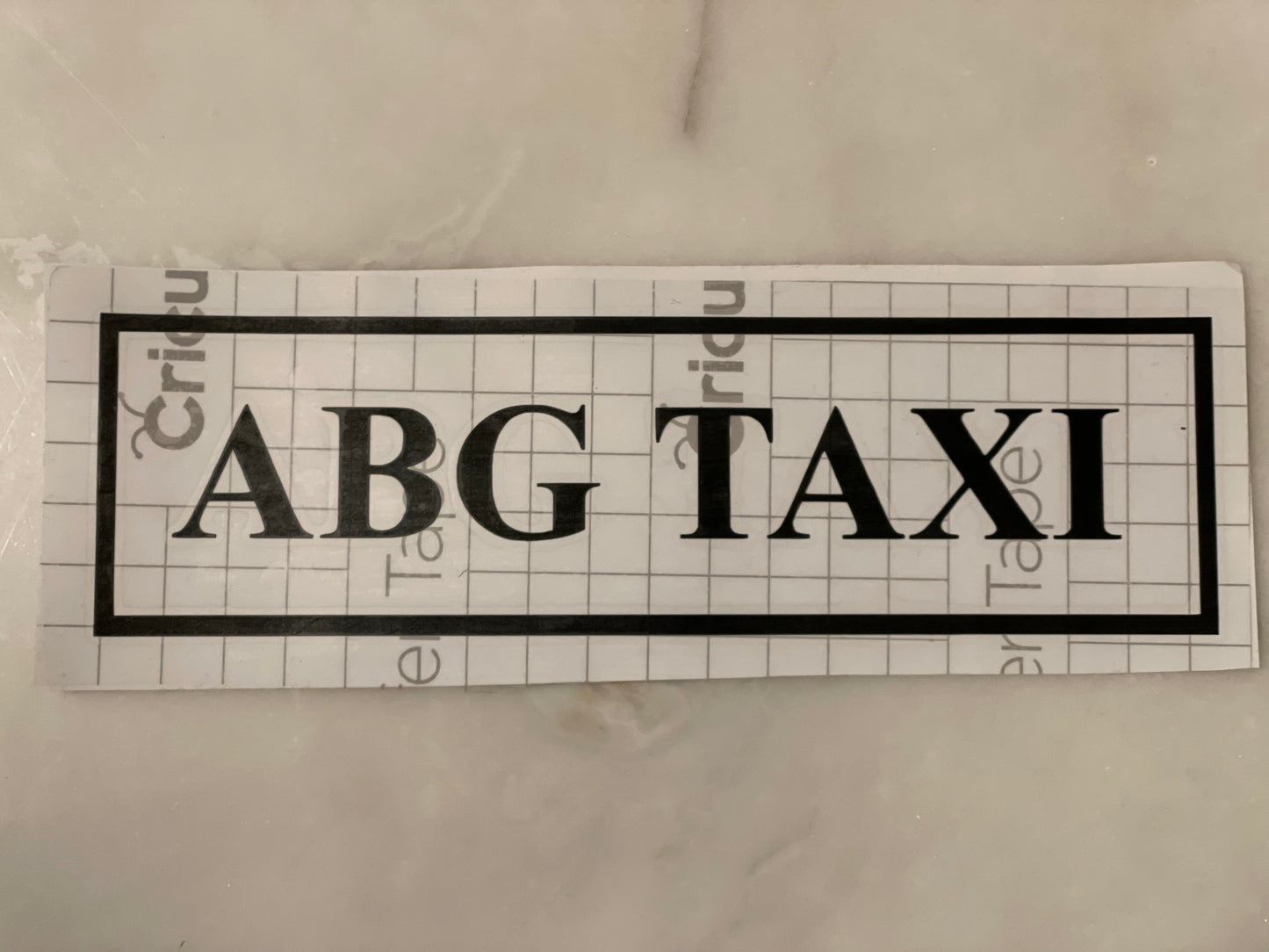 ABG Taxi Decal