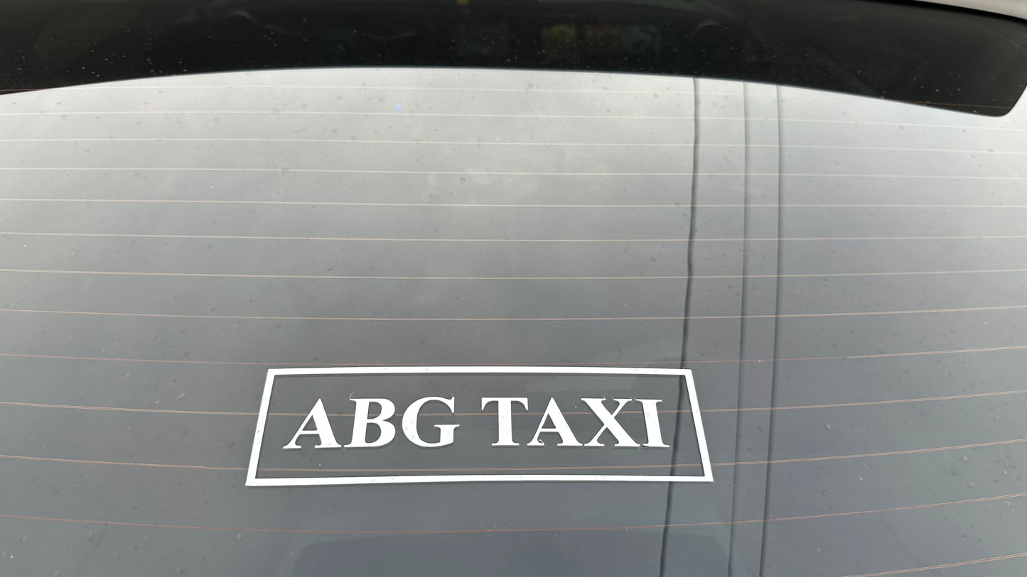 ABG Taxi Decal