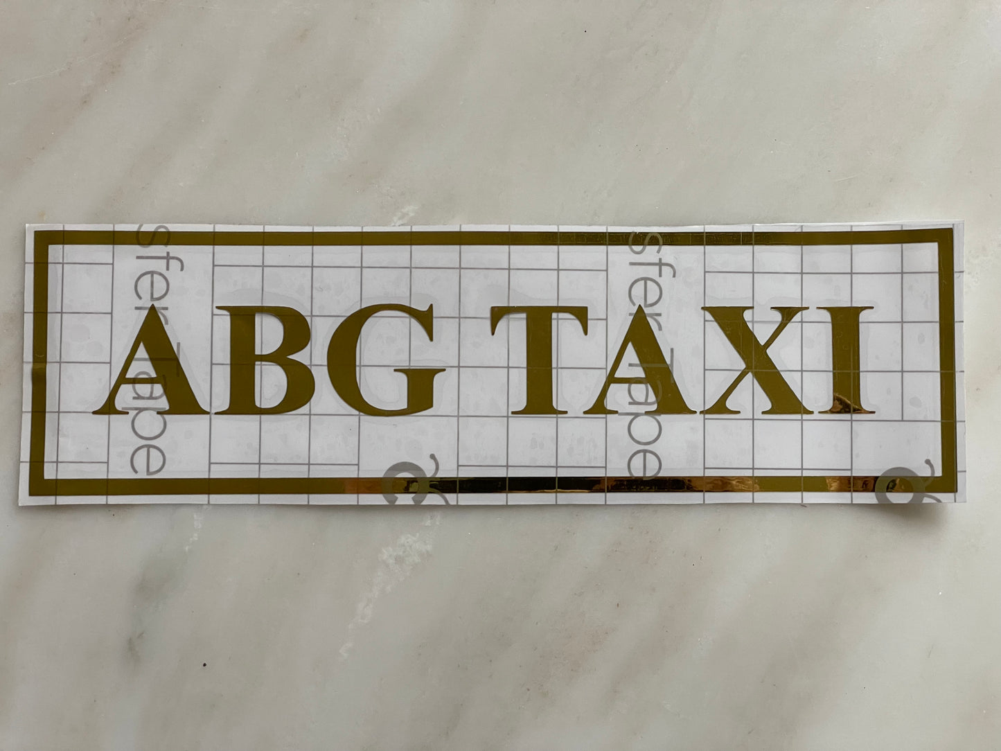 ABG Taxi Decal