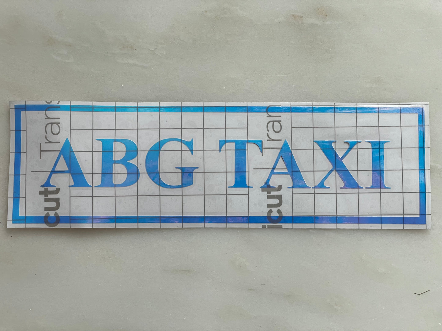 ABG Taxi Decal